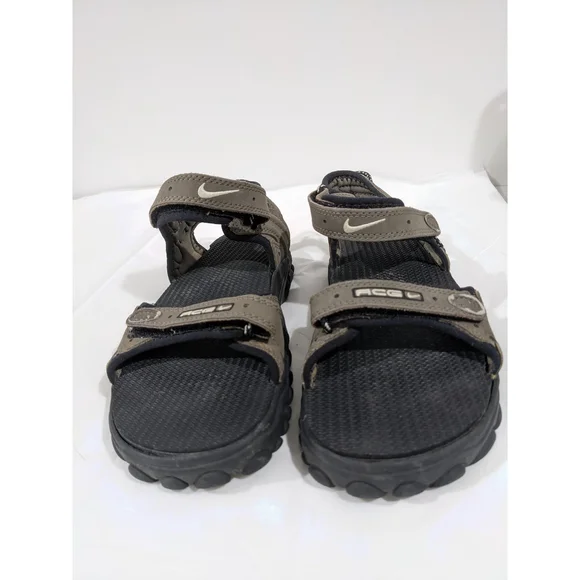 Vintage Nike ACG Y2K Brown Men's Sandals Size 7 - Picture 3 of 9
